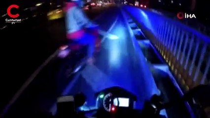 E-5 karayolunda hayrete düşüren görüntüler! Böyle patlattılar