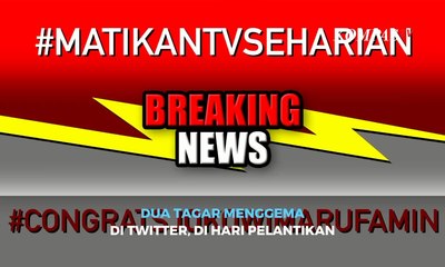 Dua Tagar Menggema di Twitter, di Hari Pelantikan