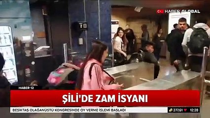 Şili'de zam isyanı