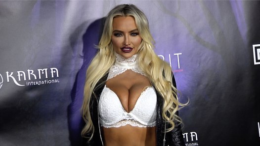 Lindsey Pelas “Kandy Halloween: Return of the Haunted Mansion” Red