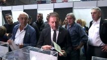 Beşiktaş Kulübünün kongresi - Başkan adaylarından Tekinoktay oy kullanması - İSTANBUL