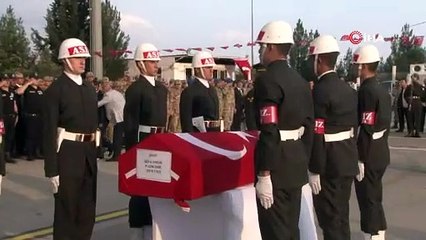 ŞEHİT ONBAŞI MEMLEKETİ TOKAT'A UĞURLANDI