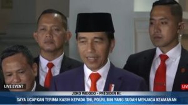 Jokowi: Alhamdulillah Pelantikan Berjalan dengan Baik dan Khidmat