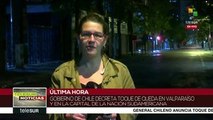 Chile: gobierno decreta toque de queda en Valparaíso y en Santiago