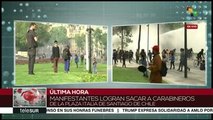 Manifestantes rechazan la presencia de militares en Santiago de Chile