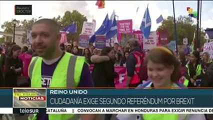Británicos exigen un segundo referéndum sobre el Brexit