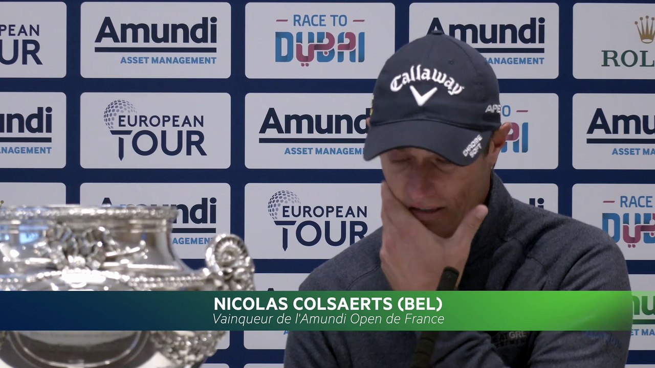 Amundi Open de France : la conférence de presse de Nicolas Colsaerts