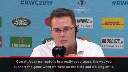 Download Video: South Africa coach leads round of applause for hosts Japan