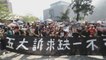 Nuevas escenas de caos en Hong Kong durante una protesta no autorizada
