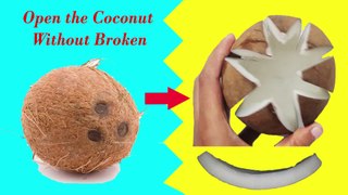 Comment ouvrir la technique étonnante de noix de coco sans cassé