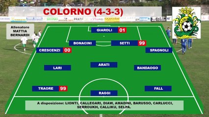 Colorno - Borgo San Donnino 2-2, highlights e interviste
