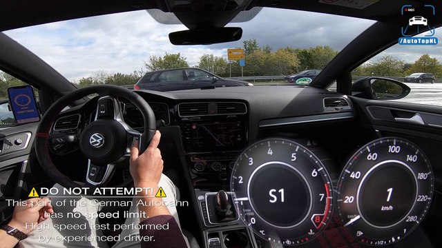 VW Golf GTI TCR | TOP SPEED on AUTOBAHN (NO Speed LIMIT) by AutoTopNL