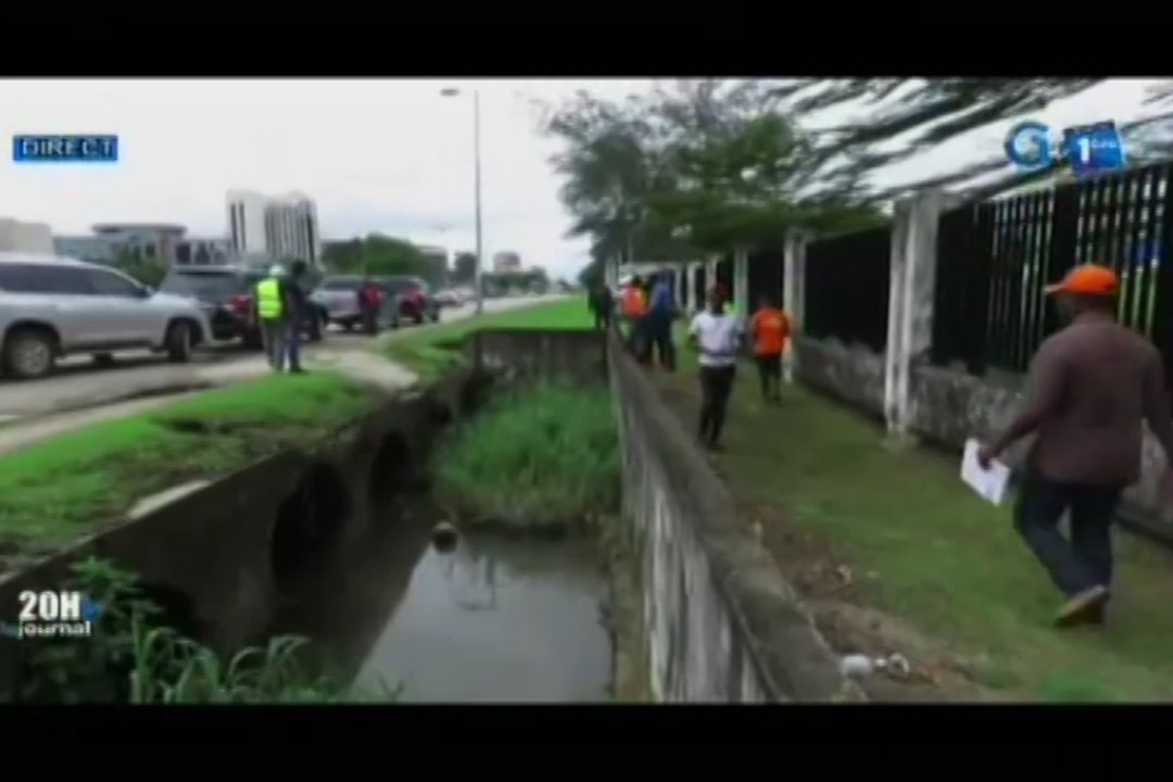 RTG/Visite du Ministre des Travaux Publics sur les sites ciblés par la mesure d’urgence d’assainissement de la ville de Libreville