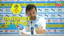 Conférence de presse Olympique de Marseille - RC Strasbourg Alsace (2-0) : André VILLAS BOAS (OM) - Thierry LAUREY (RCSA) / 2019-20