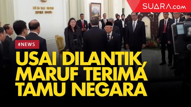 Ini Kesan Maruf Amin Selepas Dilantik Langsung Terima Kunjungan Pimpinan Negara