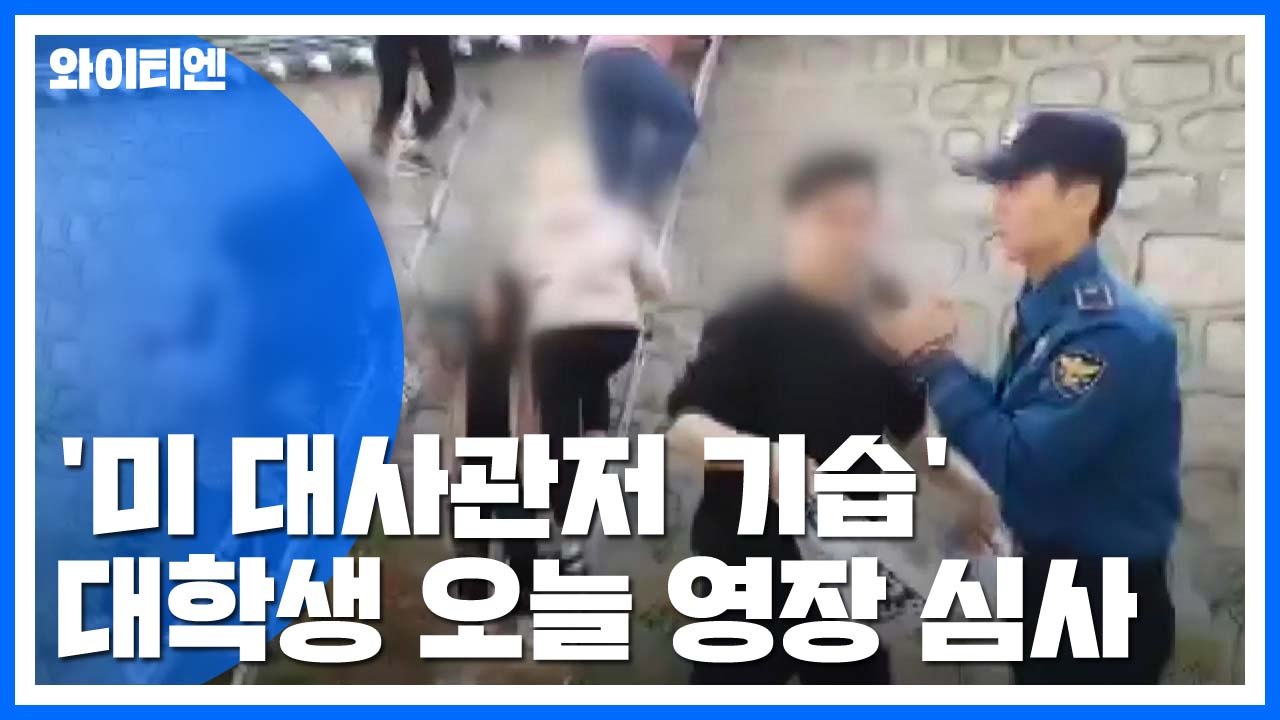 '美 대사관저 기습농성' 대학생 7명 오늘 영장 심사 / YTN