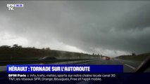 Dans l'hérault, des tornades ont traversé l'autoroute et ont laissé de gros dégâts derrière elles dans le département