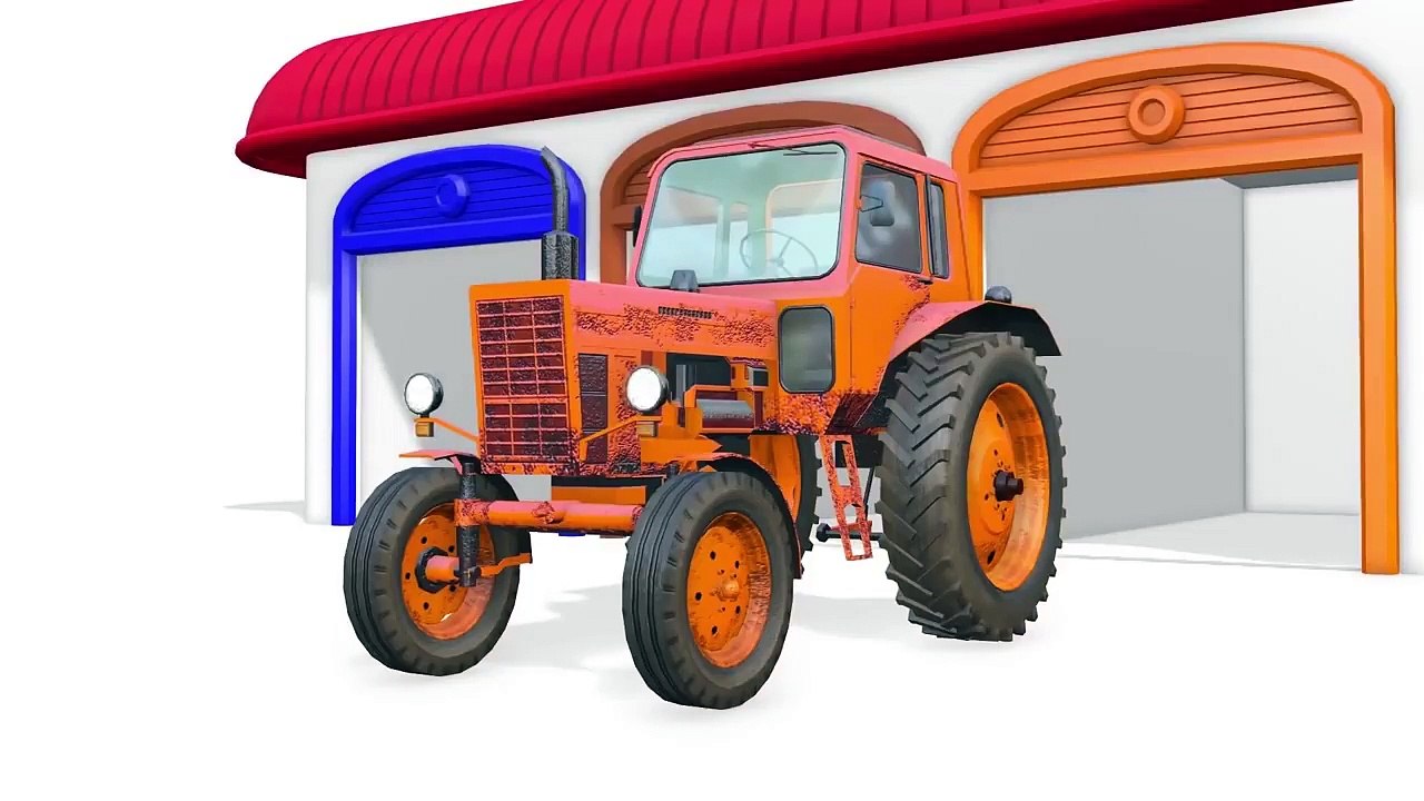 tractores de colores infantiles
