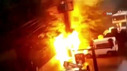 Mazıdağı'nda trafo bomba gibi patladı