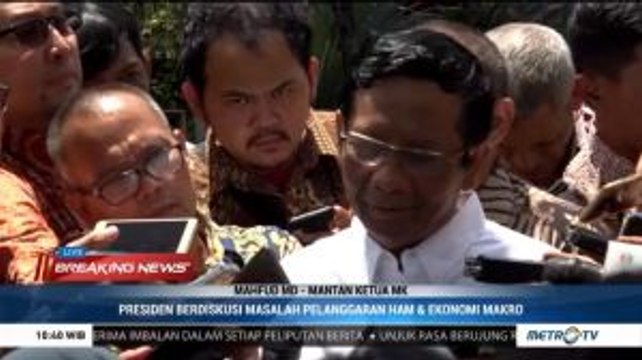 Bahas Hukum dan HAM dengan Jokowi, Mahfud MD: Saya Diminta Jadi Menteri