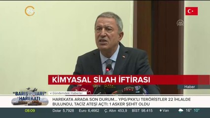 Bakan Akar'dan kimyasal silah iddiasına sert yanıt