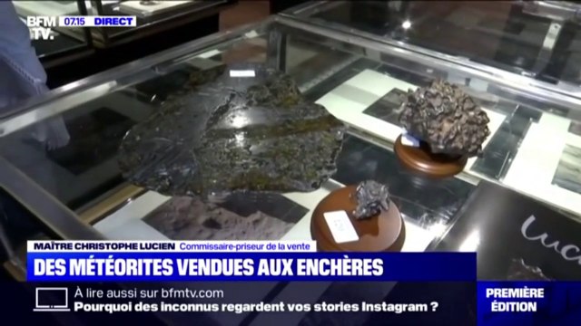 Des météorites seront vendues aux enchères à l'hôtel Drouot ce lundi