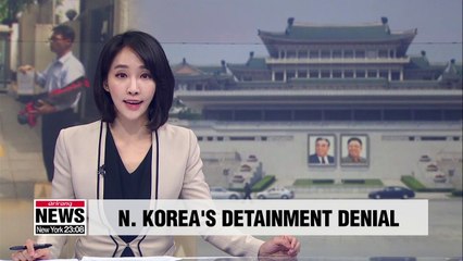 North Korea says no person is "forcibly detained" by regime