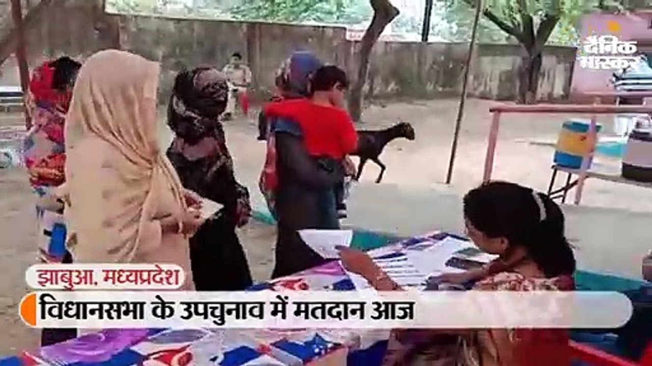 झाबुआ में वोटिंग के लिए लगी लंबी लाइन, 9 बजे तक 15% मतदान हुआ