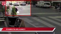 İStanbul'da inanılmaz kaza anı kamerada