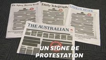 Pourquoi la Une des journaux australiens est-elle censurée?