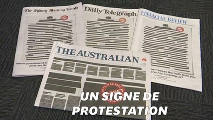 Pourquoi la Une des journaux australiens est-elle censurée?
