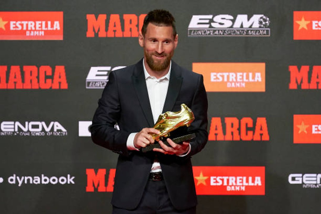 Lionel Messi recibe su sexta Bota de Oro