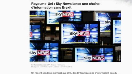 Une chaîne d'information qui ne parle plus du Brexit