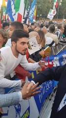 Roma - #OrgoglioItaliano, L'arrivo di Tajani in piazza San Giovanni (19.10.19)