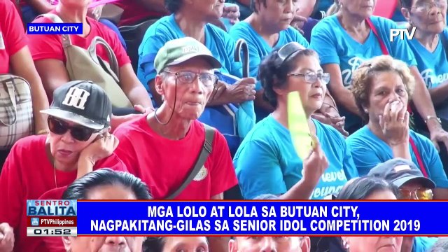 Mga lolo at lola sa Butuan City, nagpakitang-gilas sa Senior Idol Competition 2019