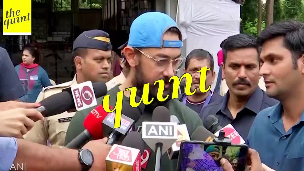 Maharashtra Polls: Bollywood Actor Amir Khan Casts His Vote in Mumbai