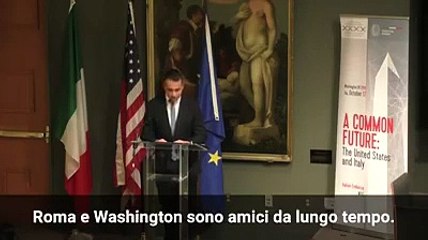 Di Maio al Consiglio per relazioni Italia-Usa (19.10.19)