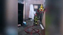 Torino - Incendio del tetto alla Cavallerizza Reale (21.10.19)