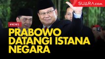 Lempar Senyum, Prabowo Datangi Istana Negara