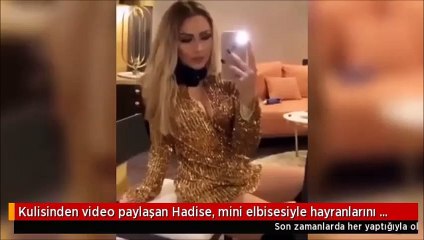 Kulisinden video paylaşan Hadise, dekoltesiyle yürek hoplattı