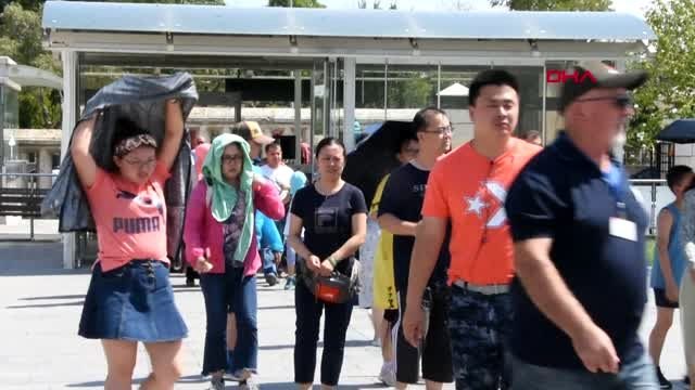 İstanbul çinli turistlerin türkiye'ye büyük ilgisi dünyanın en büyük yolcu uçağı ile istanbul'a...