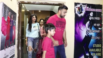 Shilpa Shetty with Family Spotted At Screening of Movie Saand Ki Aankh