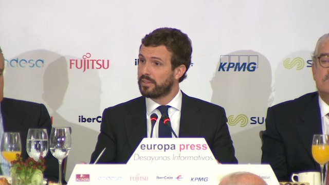 Casado pide al Gobierno que contemple traslado presos del procés