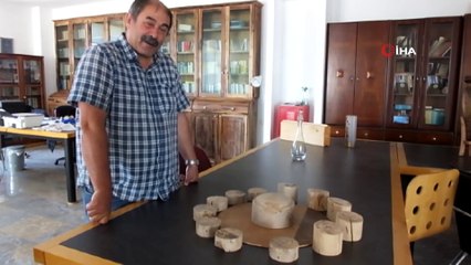 Balıkesirli mühendis zeytin ağaçlarını sanat eserine dönüştürüyor