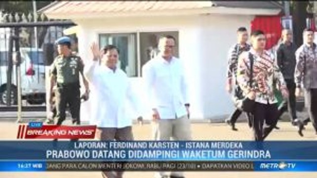 Datang ke Istana, Prabowo Penuhi Panggilan Jokowi
