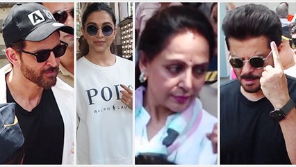 Deepika Padukone, Anil Kapoor, Hrithik Roshan & other cast their Vote in Mumbai | FilmiBeat