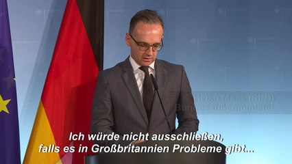Brexit: Maas hält "kurze technische Verlängerung" für möglich