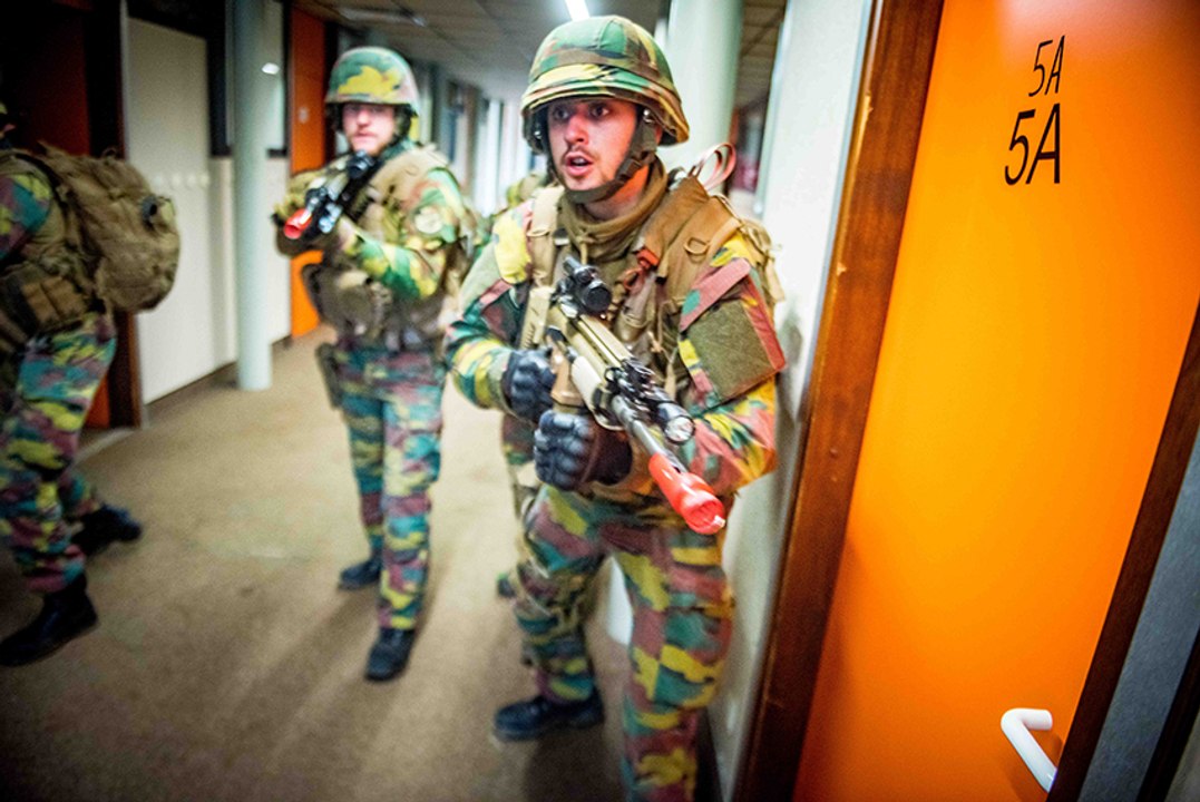 Malmedy - prise d'otage simulée à l'athénée