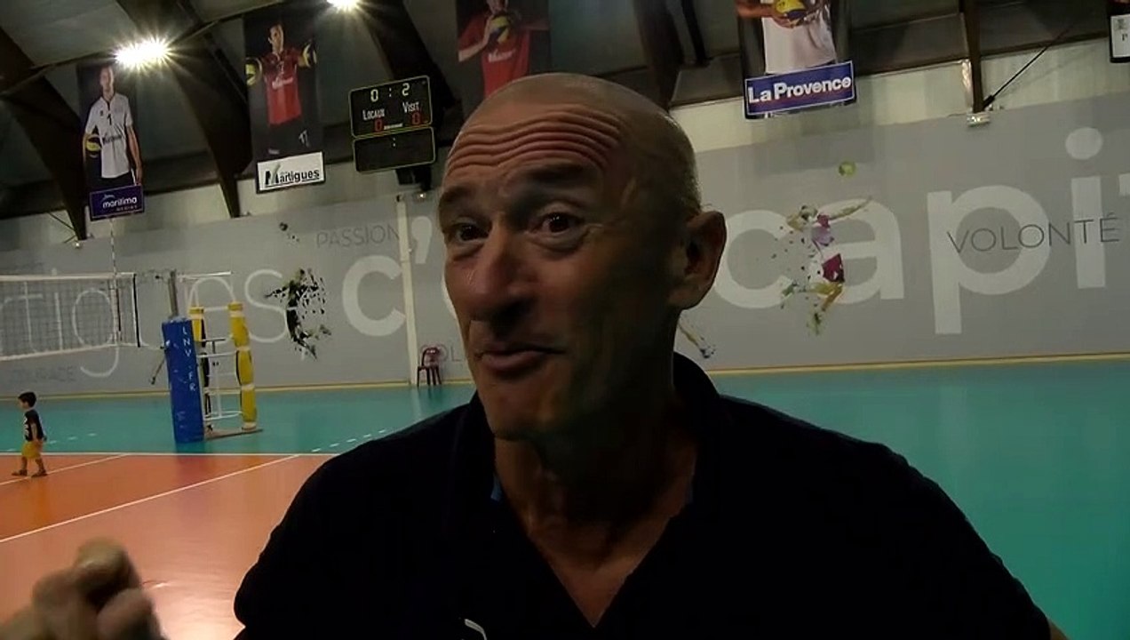Mladen Kasic coach de l'Arago Sète donne son avis sur Martigues Volley