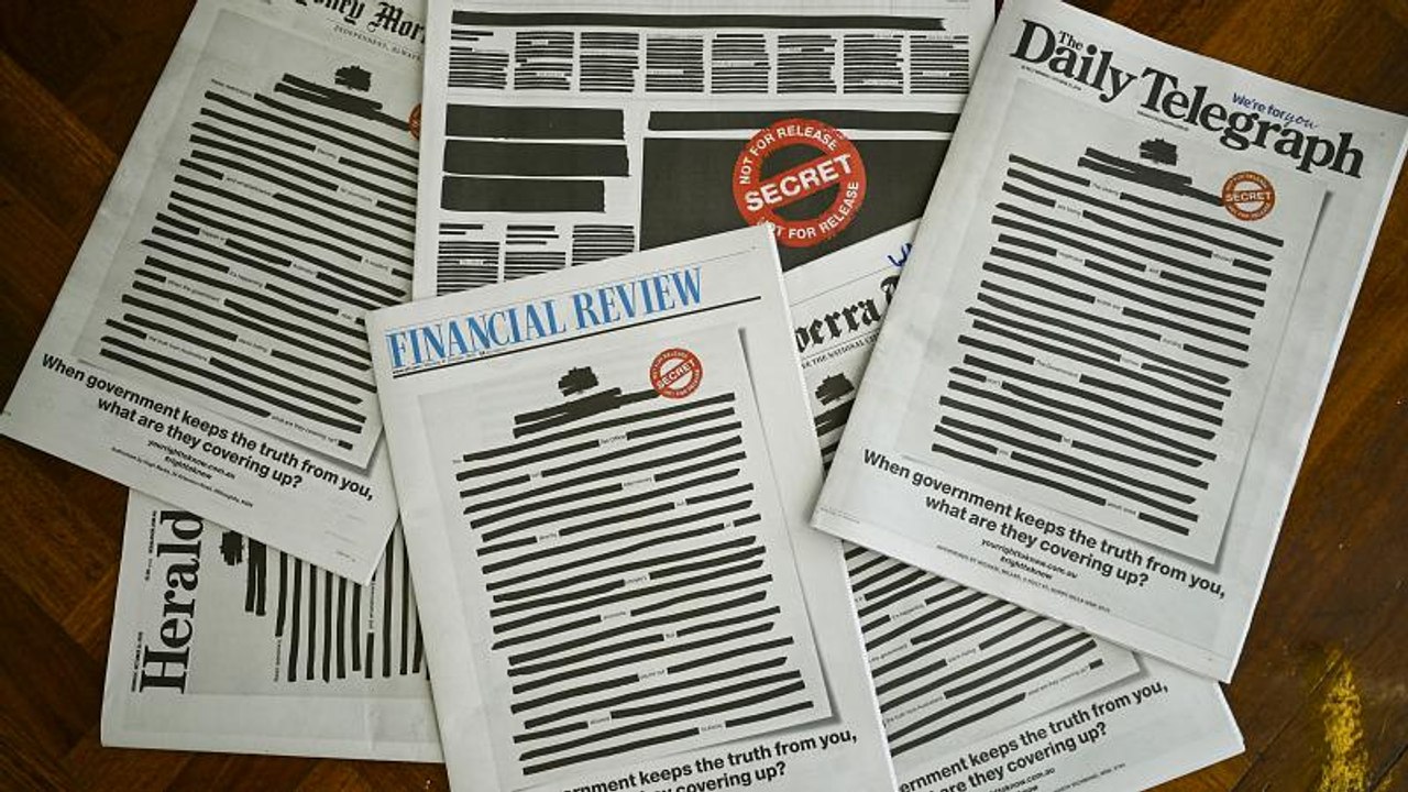 Australien sieht schwarz: Zeitungen zensieren Titelseiten